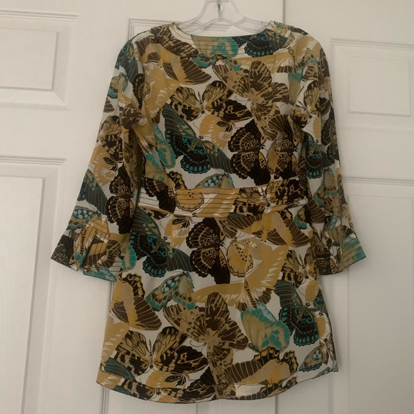 Tory Burch Aquatic Mariposa Silk Tunic NWT - Picture 2 of 4